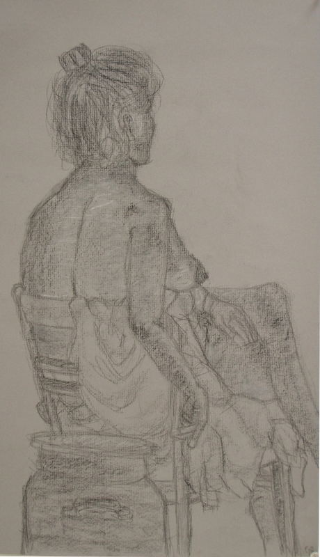 Untitled drawing (no. 3) by Grant Bay, ink on paper