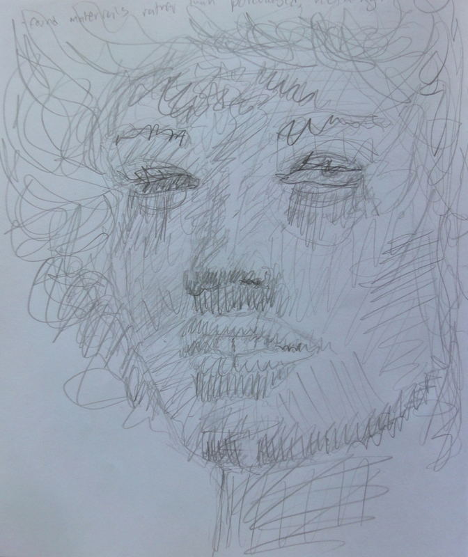 Untitled drawing (no. 4) by Grant Bay, ink on paper
