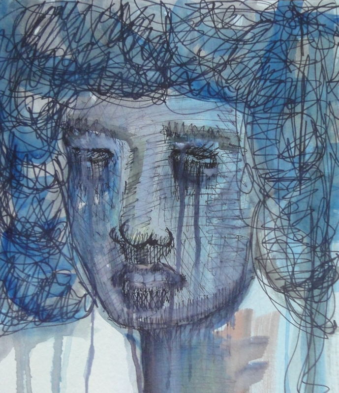Untitled drawing (no. 5) by Grant Bay, ink on paper