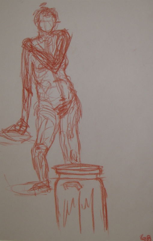 Untitled drawing (no. 9) by Grant Bay, ink on paper