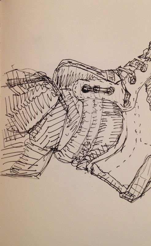 Untitled drawing (no. 12) by Grant Bay, ink on paper