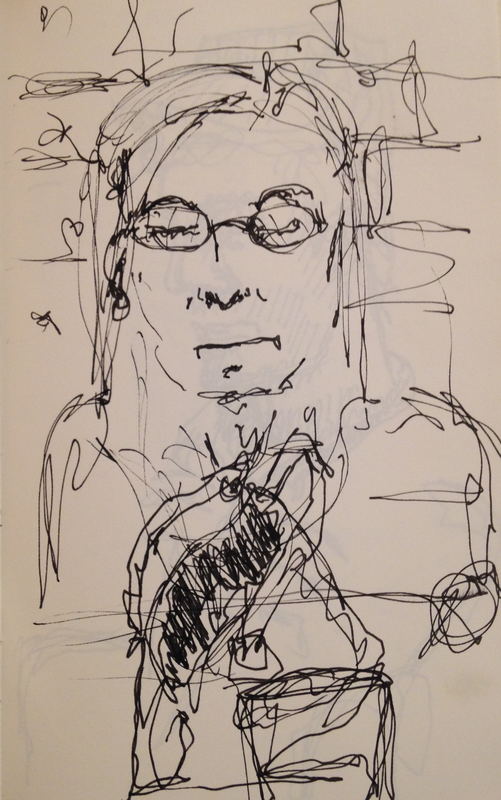 Untitled drawing (no. 19) by Grant Bay, ink on paper
