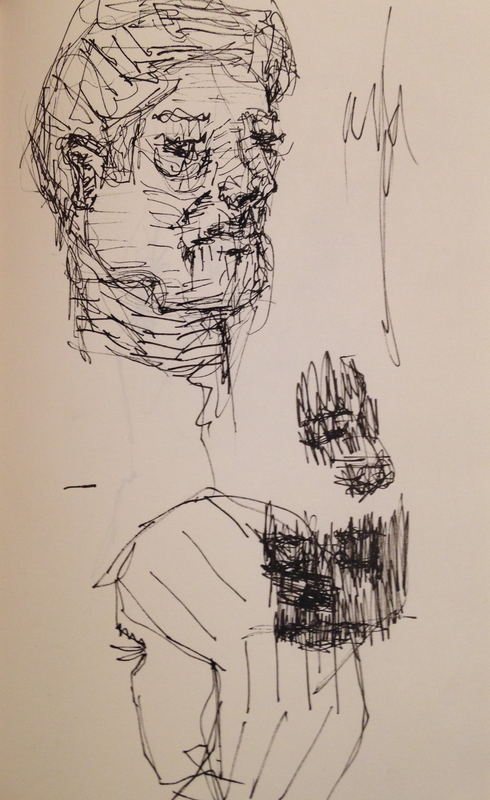 Untitled drawing (no. 22) by Grant Bay, ink on paper