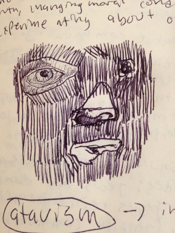 Untitled drawing (no. 23) by Grant Bay, ink on paper