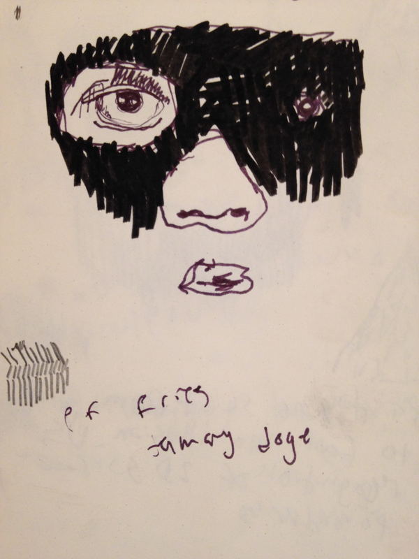 Untitled drawing (no. 24) by Grant Bay, ink on paper