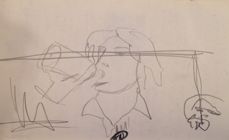 Untitled drawing (no. 26) by Grant Bay, ink on paper