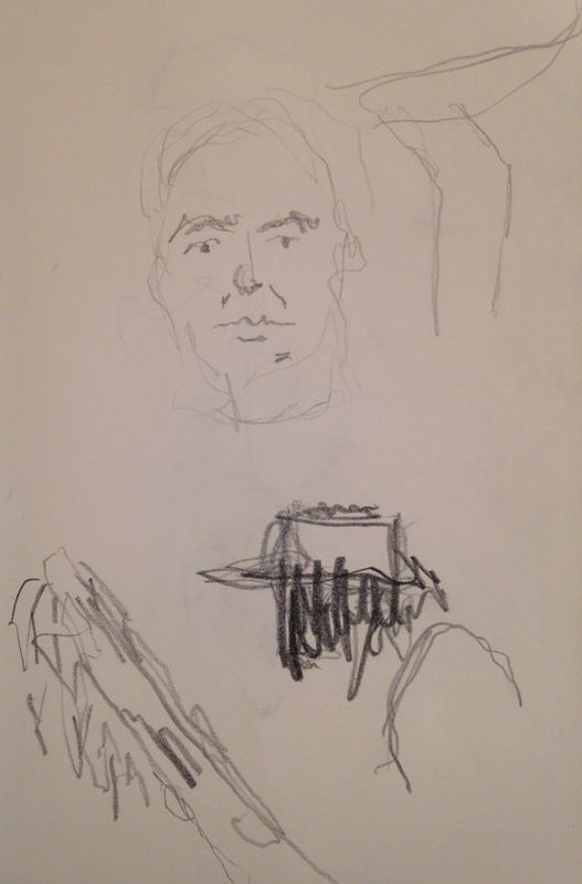 Untitled drawing (no. 27) by Grant Bay, ink on paper