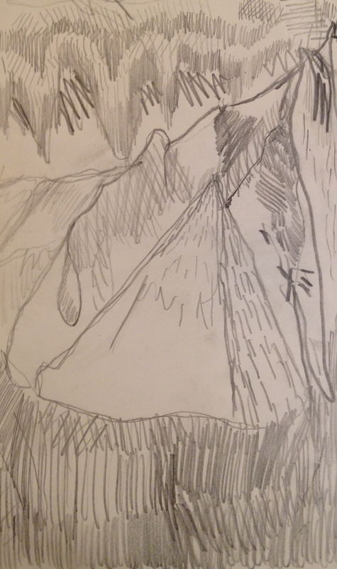 Untitled drawing (no. 31) by Grant Bay, ink on paper