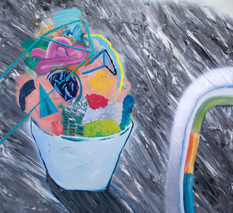 Untitled painting (no. 3) by Grant Bay, oil on canvas