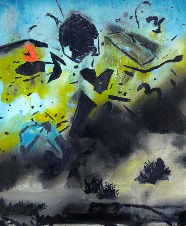Untitled painting (no. 18) by Grant Bay, oil on canvas