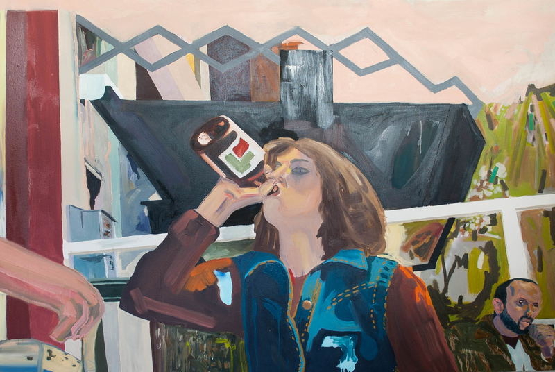 Untitled painting (no. 33) by Grant Bay, oil on canvas