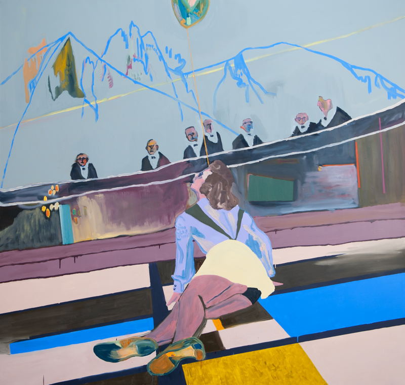 Untitled painting (no. 38) by Grant Bay, oil on canvas